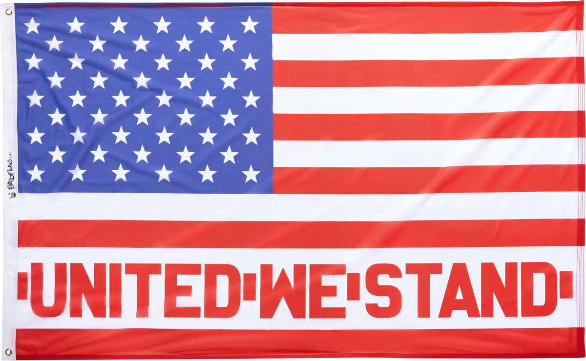 United We Stand Patriotic Trucker Hat - American Flag Embroidered Snapback, Mesh Back, Adjustable Fit For Men