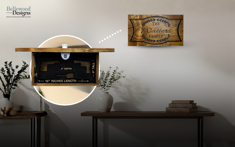  How to Choose the Right Size Hidden Wall Gun Cabinet | Bellewood Designs