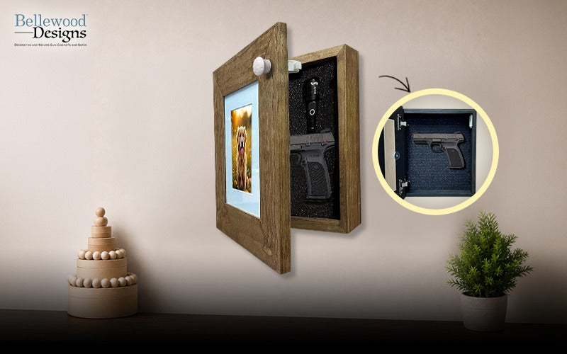 7 Concealed Home Gun Storage Cabinets for Renters | Bellewood Designs