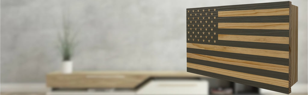 American Flag Hidden Gun Case