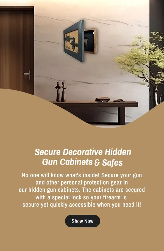 Secure Decorative Hidden Gun Cabinets & Safes