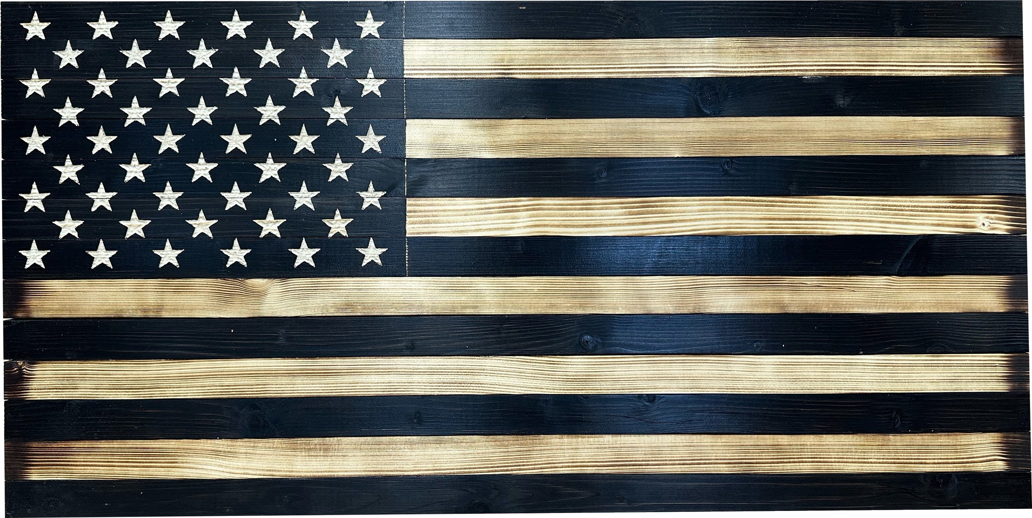 Black Large American Flag Wall-Mounted Hidden Gun Cabinet | Bellewood Designs