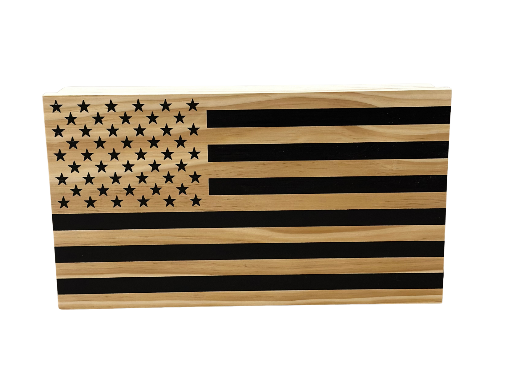 Black Opposite Inverted Flag Wall Mounted Secure Gun Cabinet front look