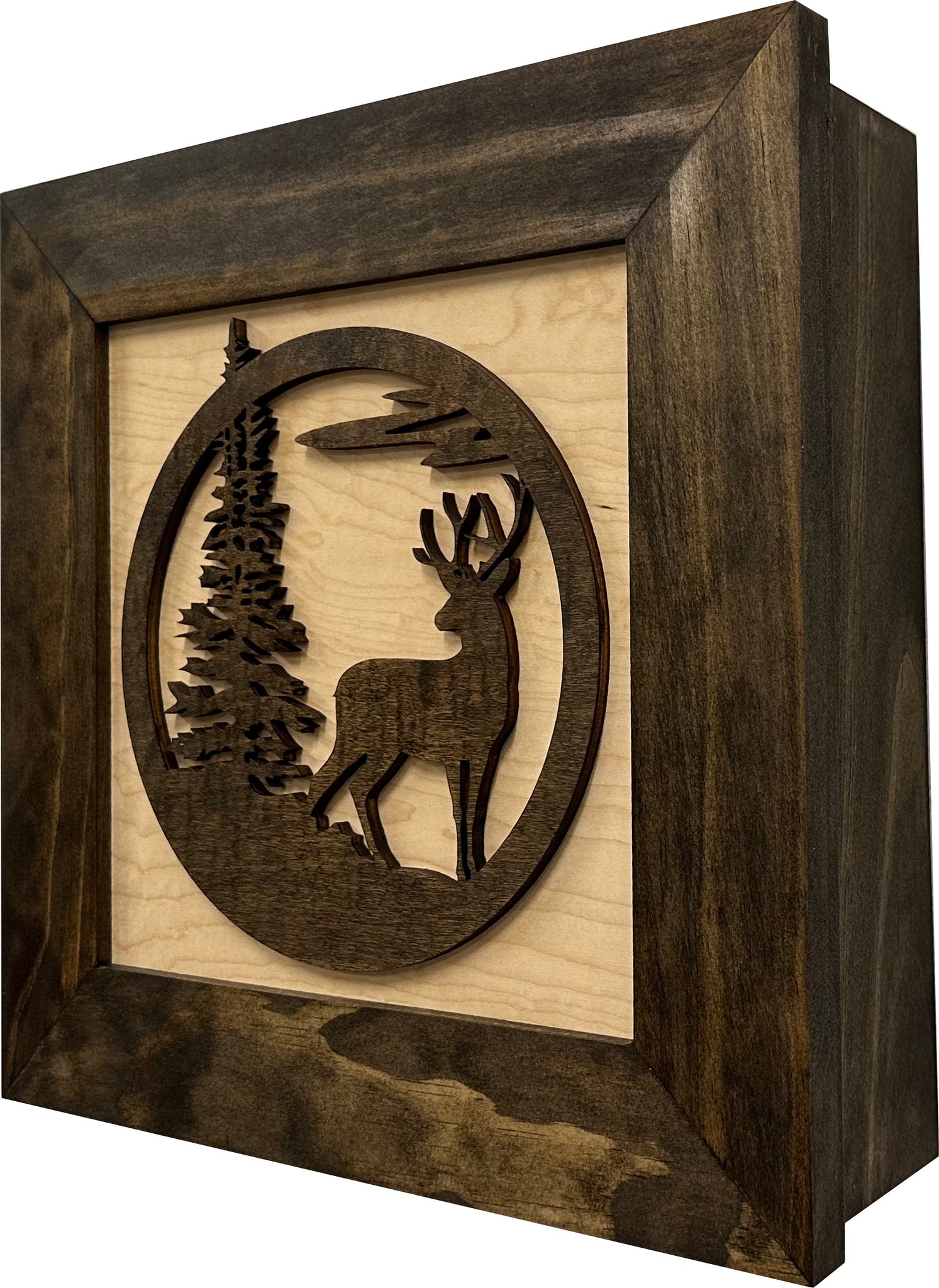  Buck In Nature Hidden Gun Storage Shelf full side view