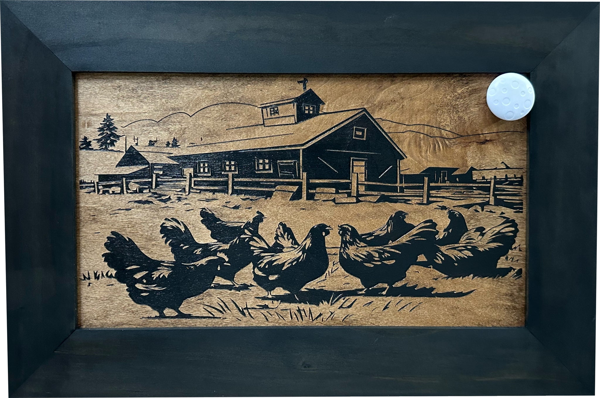 Chicken Farm Concealed Gun Storage Cabinet Close look