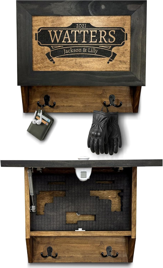 Customizable Watters Hidden Gun Shelf Storage Wall...