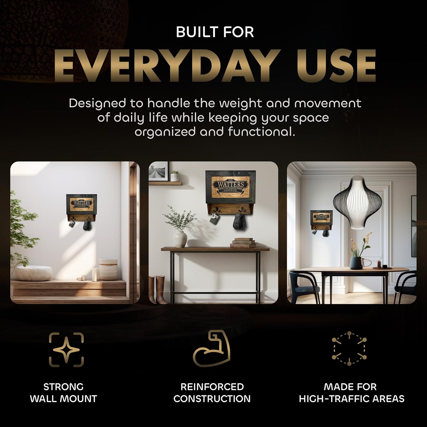 Customizable Watters Hidden Gun Shelf Storage Wall Cabinet | Built for everyday use