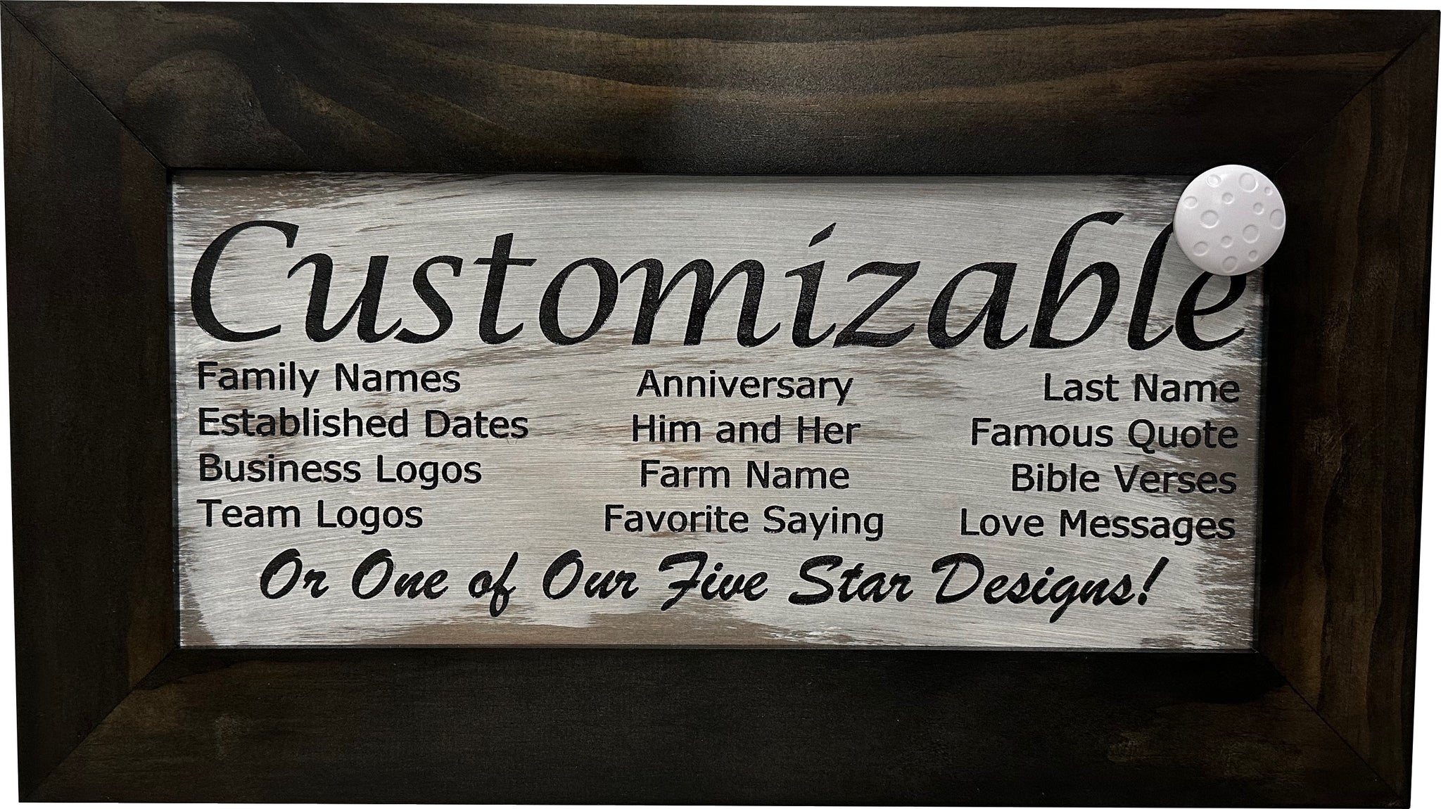 Distressed Personalized Concealed Hidden Gun Cabinet with magnetic key