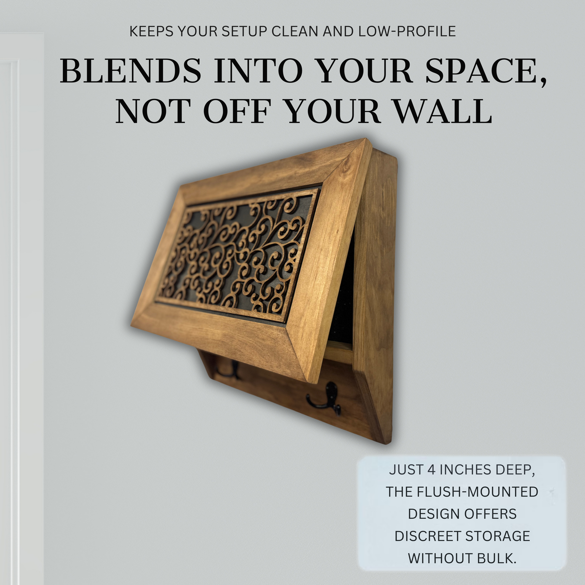 Enchanted Vine Coat Rack Hidden Gun Cabinet Concealment