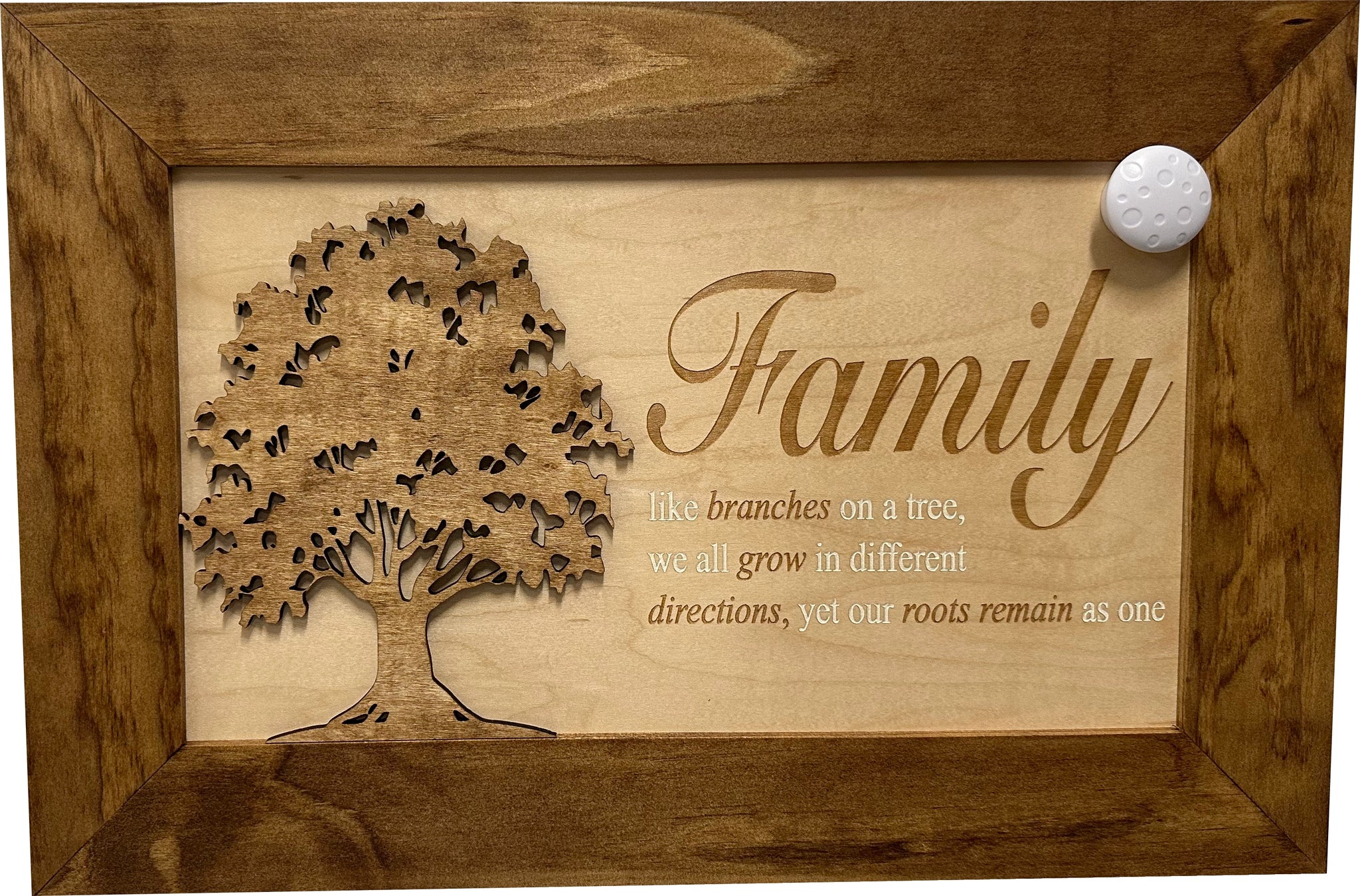 Family Branches Decorative Secured Gun Storage Cabinet with Magnetic Key