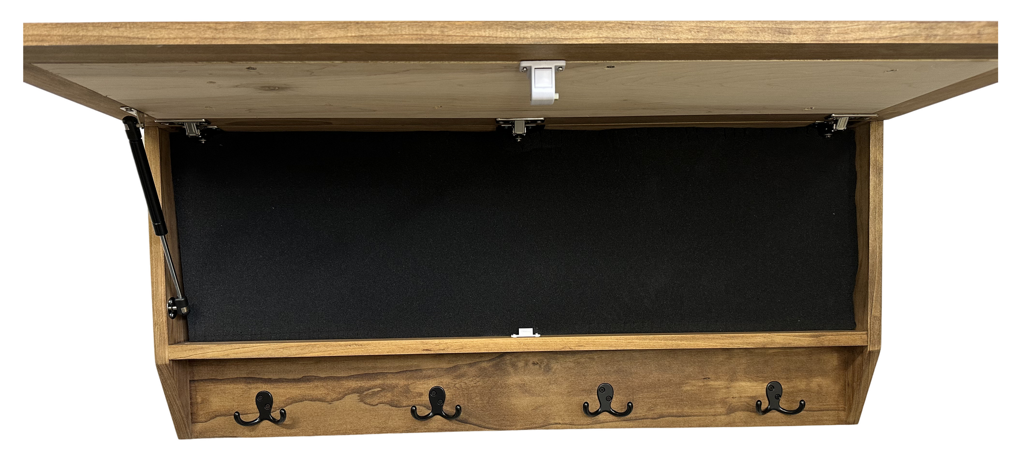 Family Tree Coat Rack Gun Concealment Large Gun Cabinets with inside storage and hooks