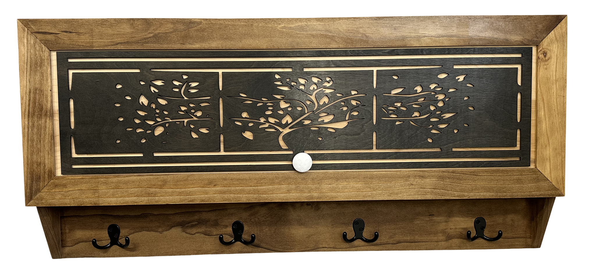 Family Tree Coat Rack Gun Concealment Large Gun Cabinets with key