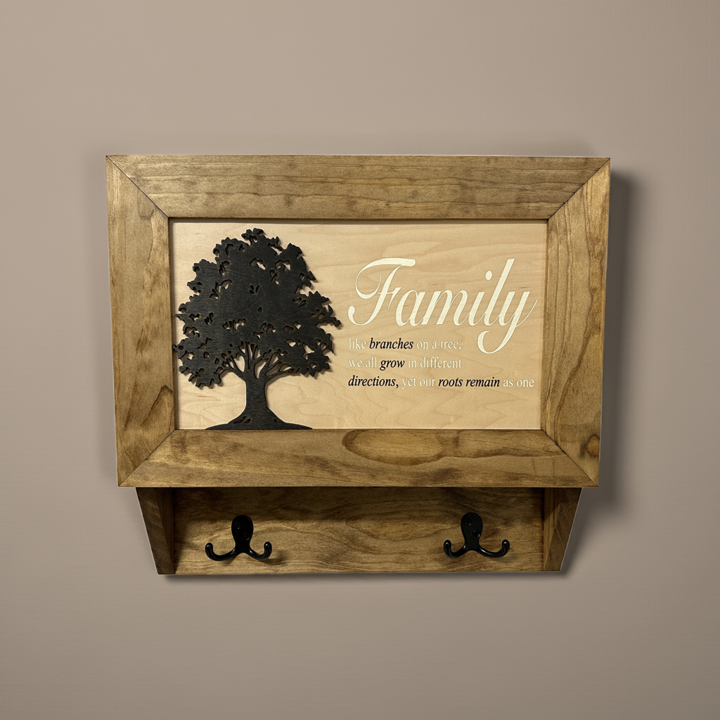  Family Tree Gun Safe Coat Rack Wooden Hidden Gun Cabinet