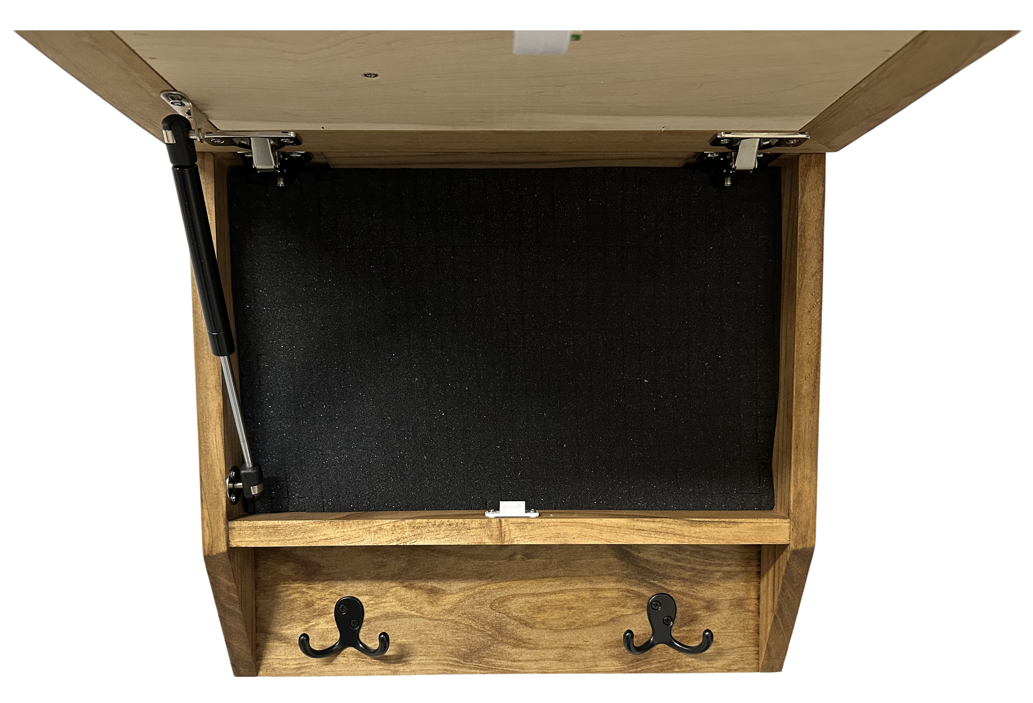 Family Tree Gun Safe Coat Rack Wooden Hidden Gun Cabinet with front open