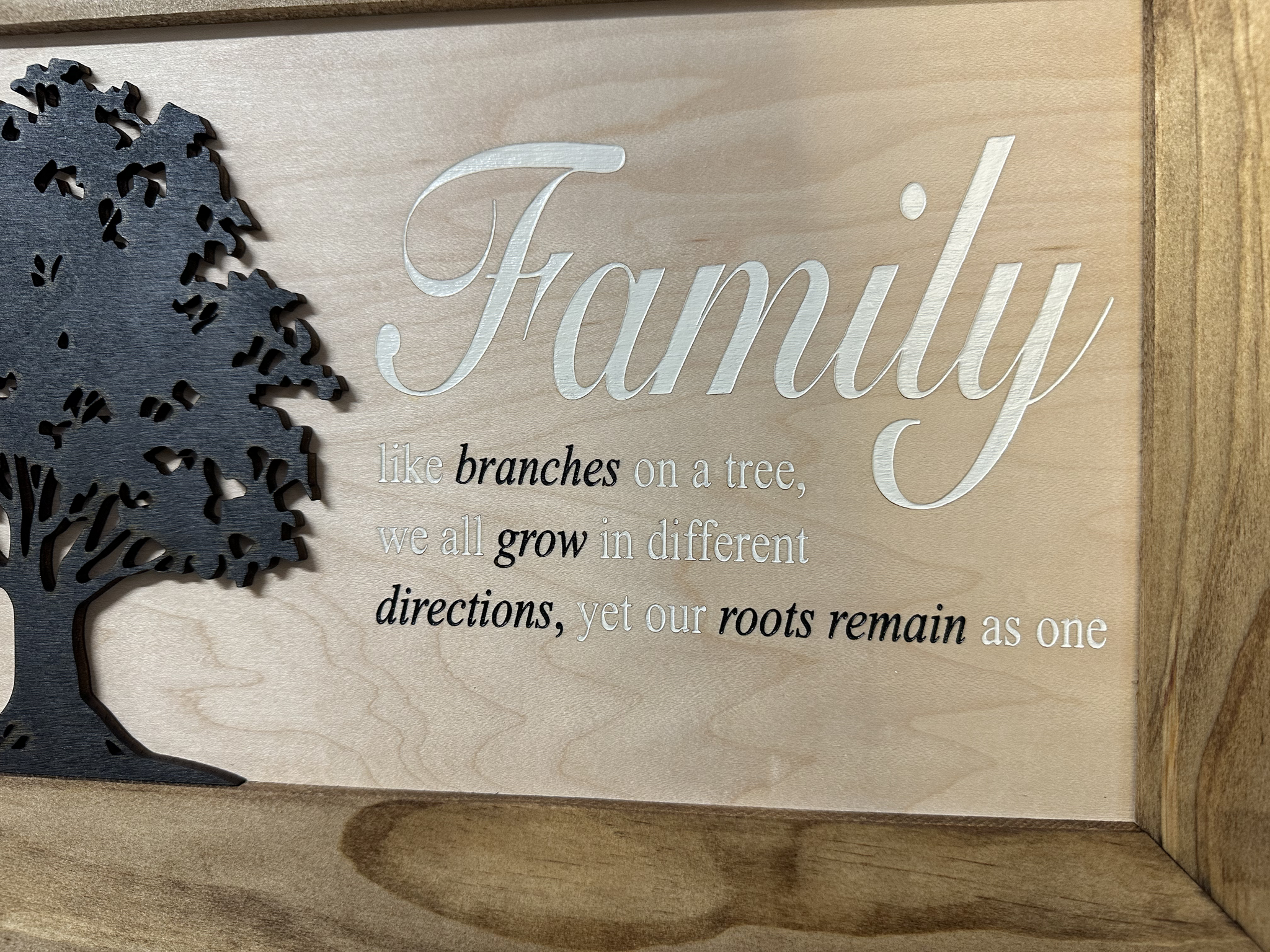 Family Tree Gun Safe Coat Rack Wooden Hidden Gun Cabinet with front view