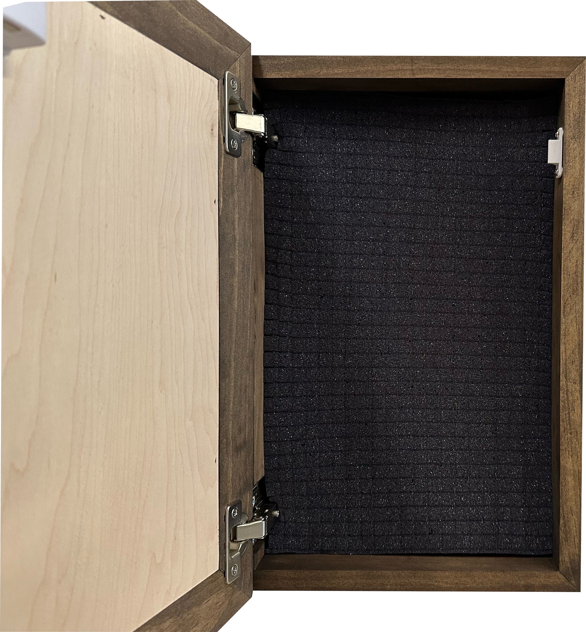 Farmhouse Rooster Art Hidden Gun Cabinet | Wall Décor Safe full open look