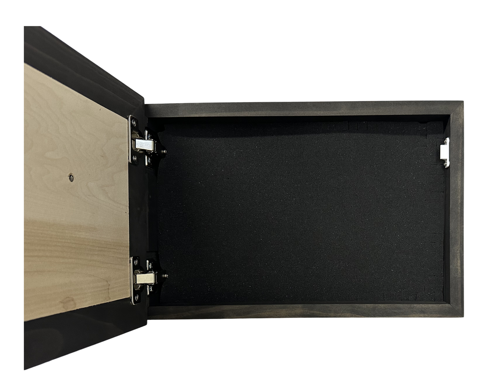 Hidden Black Bear Wall-Mounted Hidden Gun Cabinet with front view