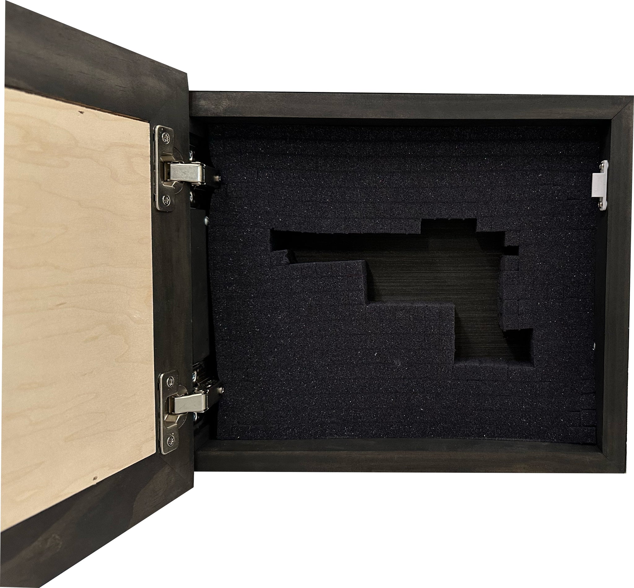 Hidden Gun Safe Recessed In Wall Farmhouse Chicken And Eggs inside space