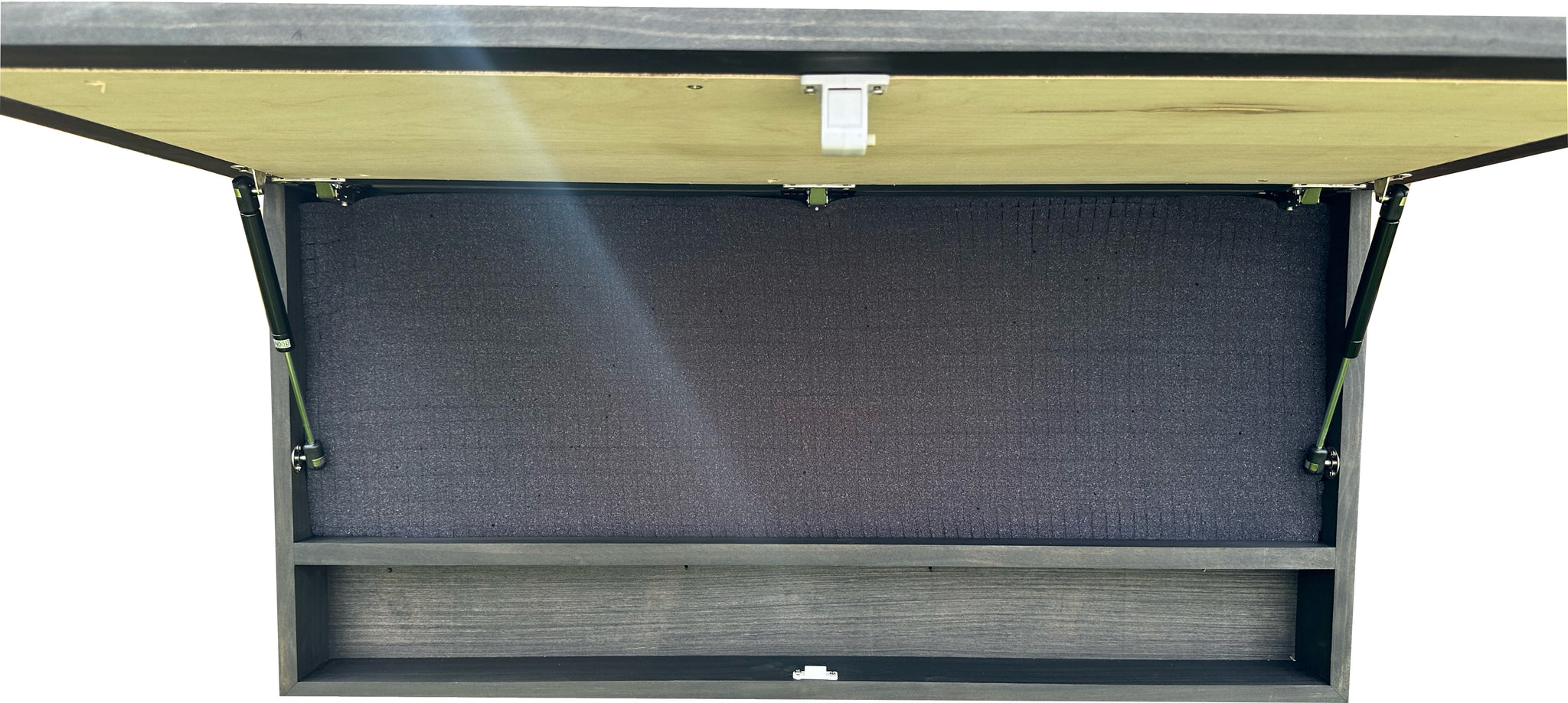 Horses Grazing Gun Concealment Hidden Gun Cabinet with full view inside