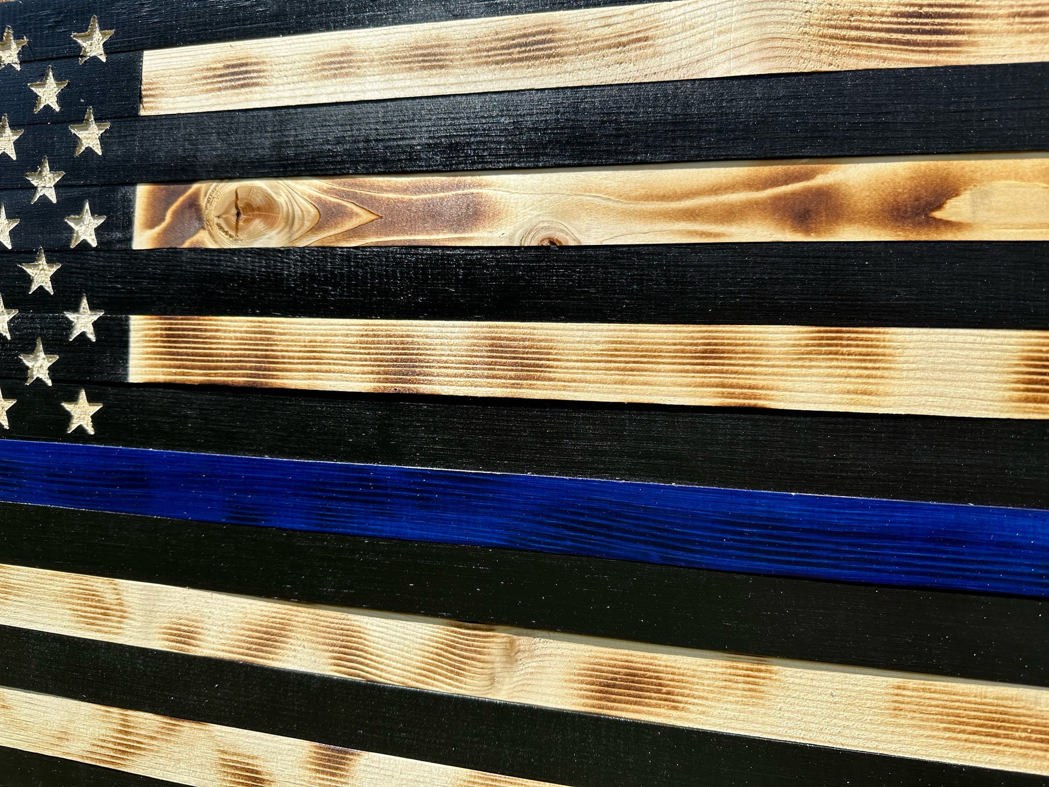 Buy Large Blue Line American Flag Hidden Gun Stora...