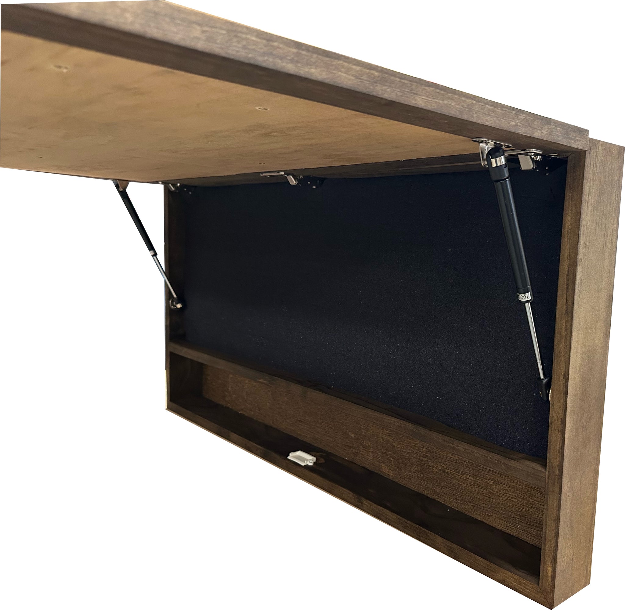 Large Hidden Gun Storage Deer and Moose In The Woods Scene with side partial open look