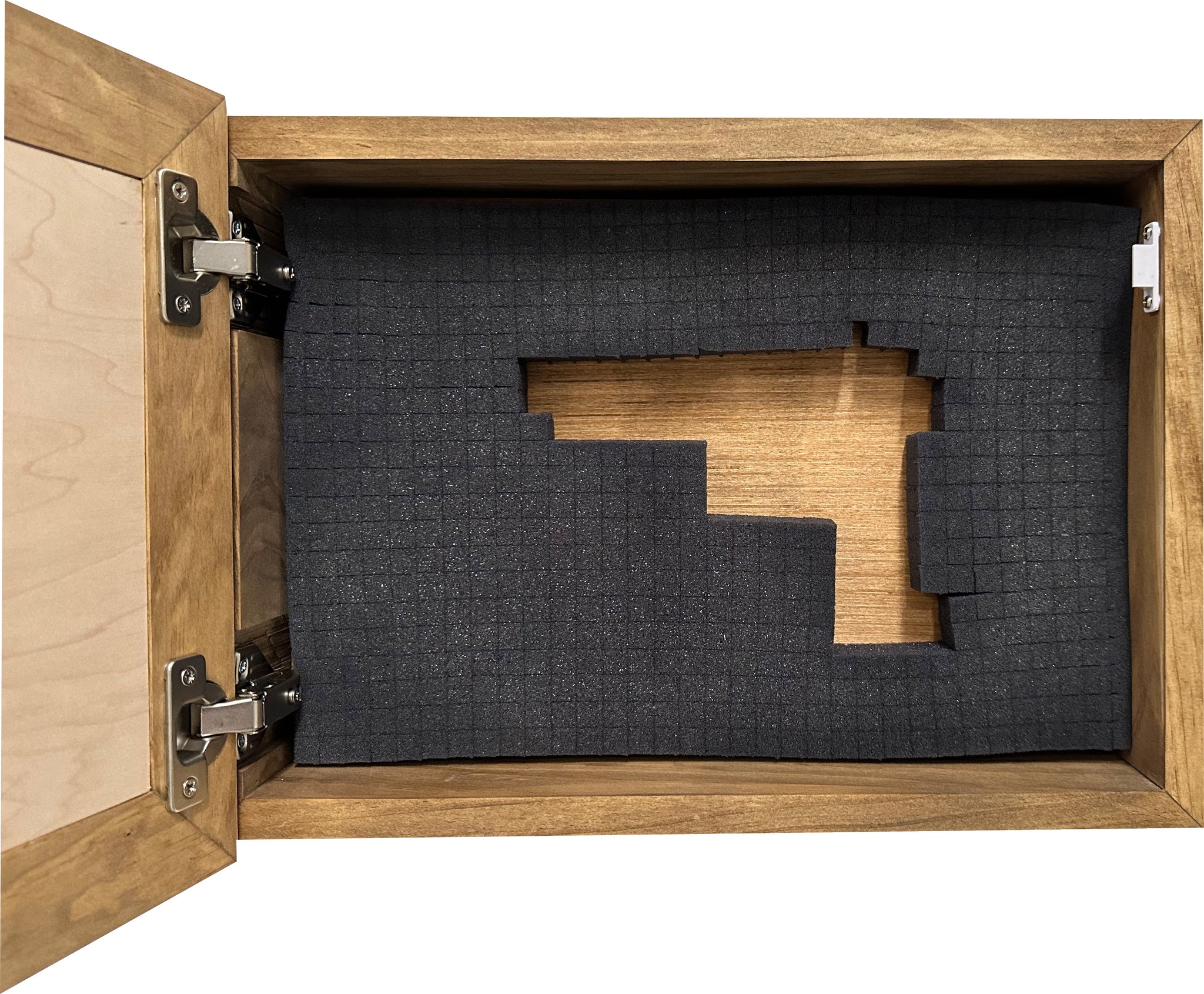 Natural American Flag We The People Decorative Hidden Gun full open