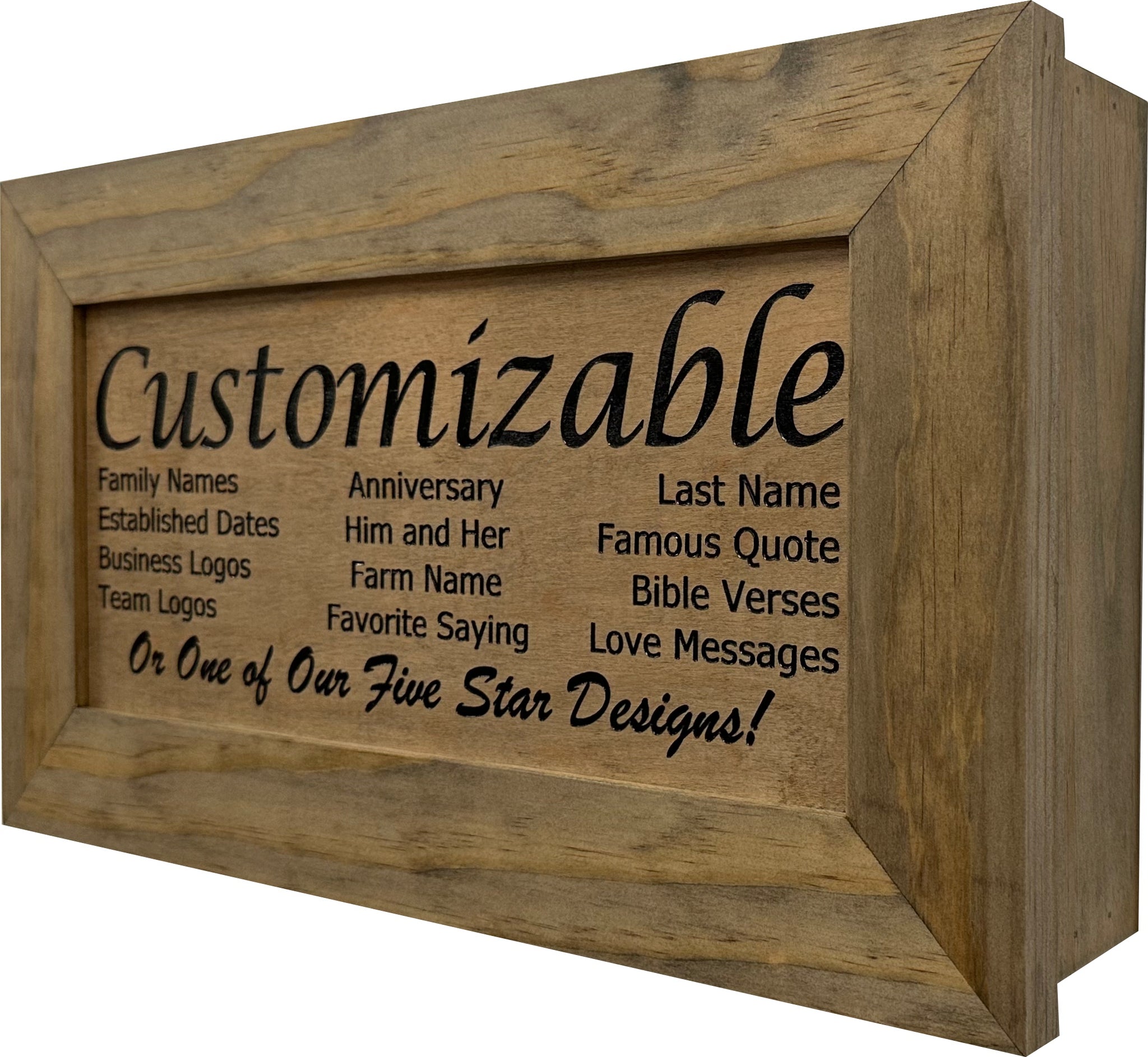 Shop Ebony Customizable Hidden Gun Safe Wall Decoration Online