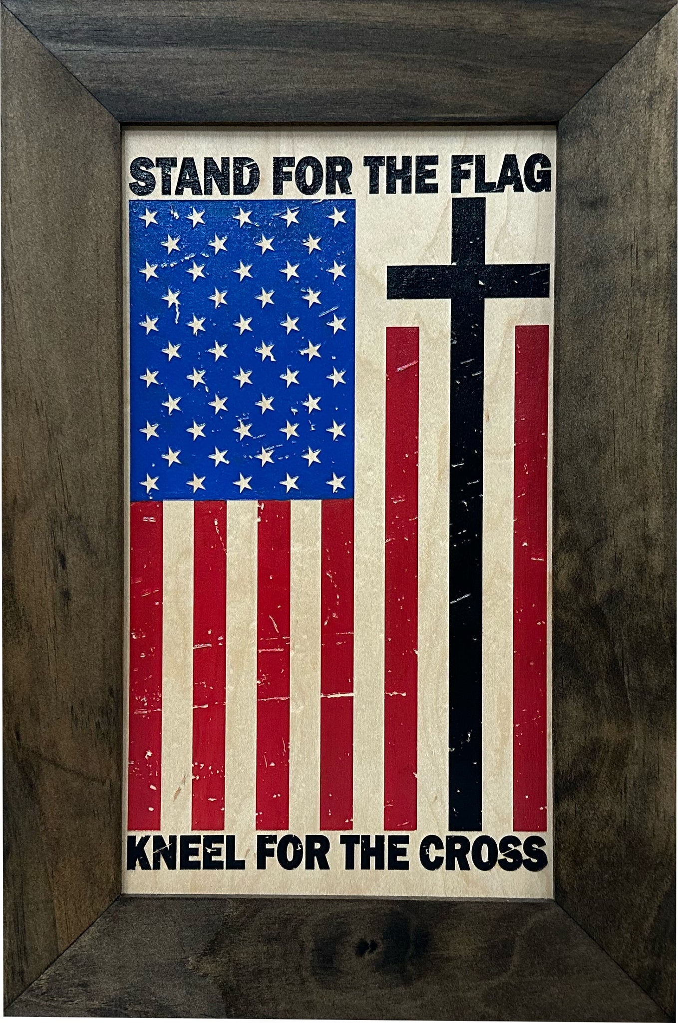  Stand For The Flag American Flag Hidden Gun Storage Cabinet | Bellewood Designs