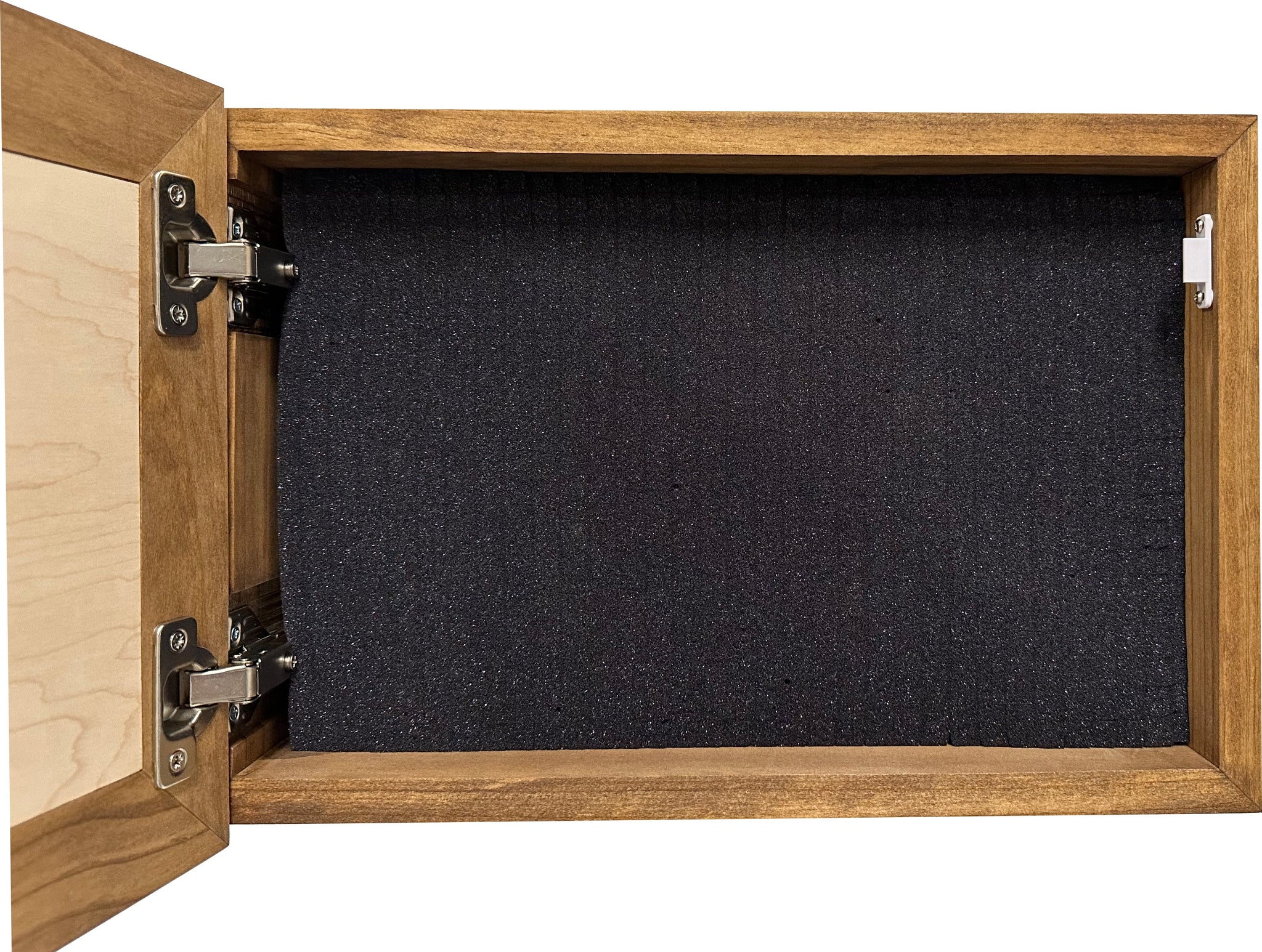 We Decided On Forever Wall-Mounted Secure Gun Cabinet Storage full open inside 