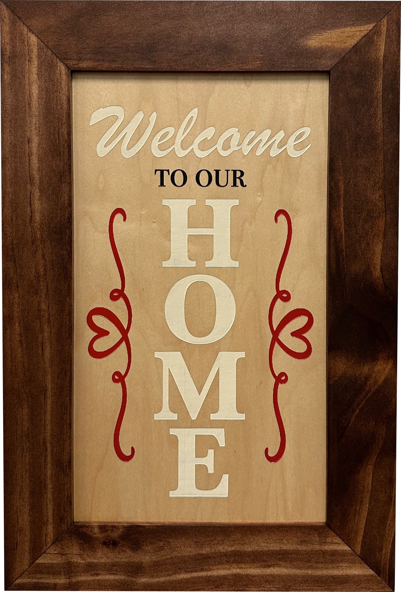 Welcome to Our Home Wooden Secure Gun Safe | Bellewood Designs