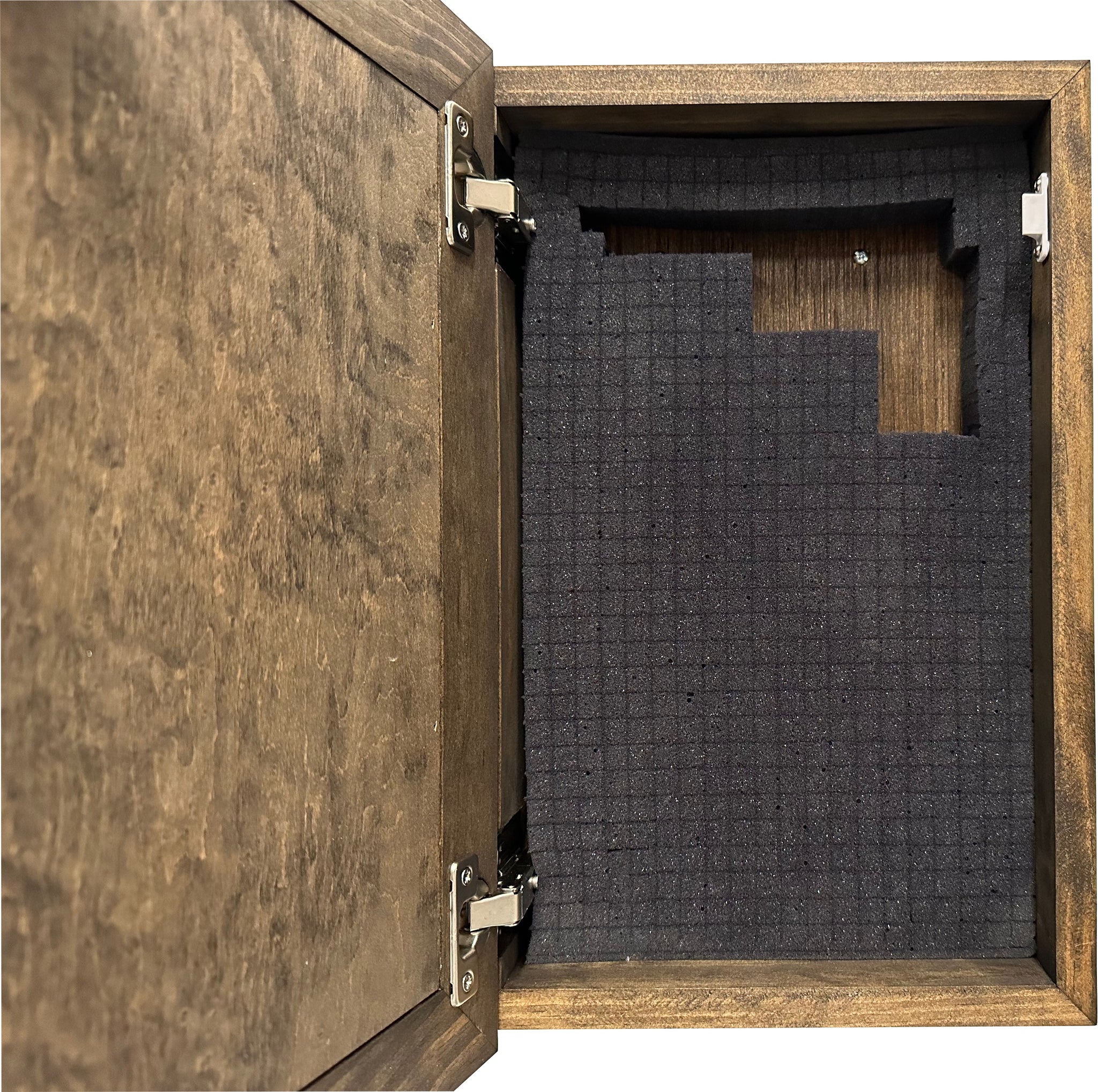 Welcome to our Home Wall Wooden Secure Gun Safe with foam