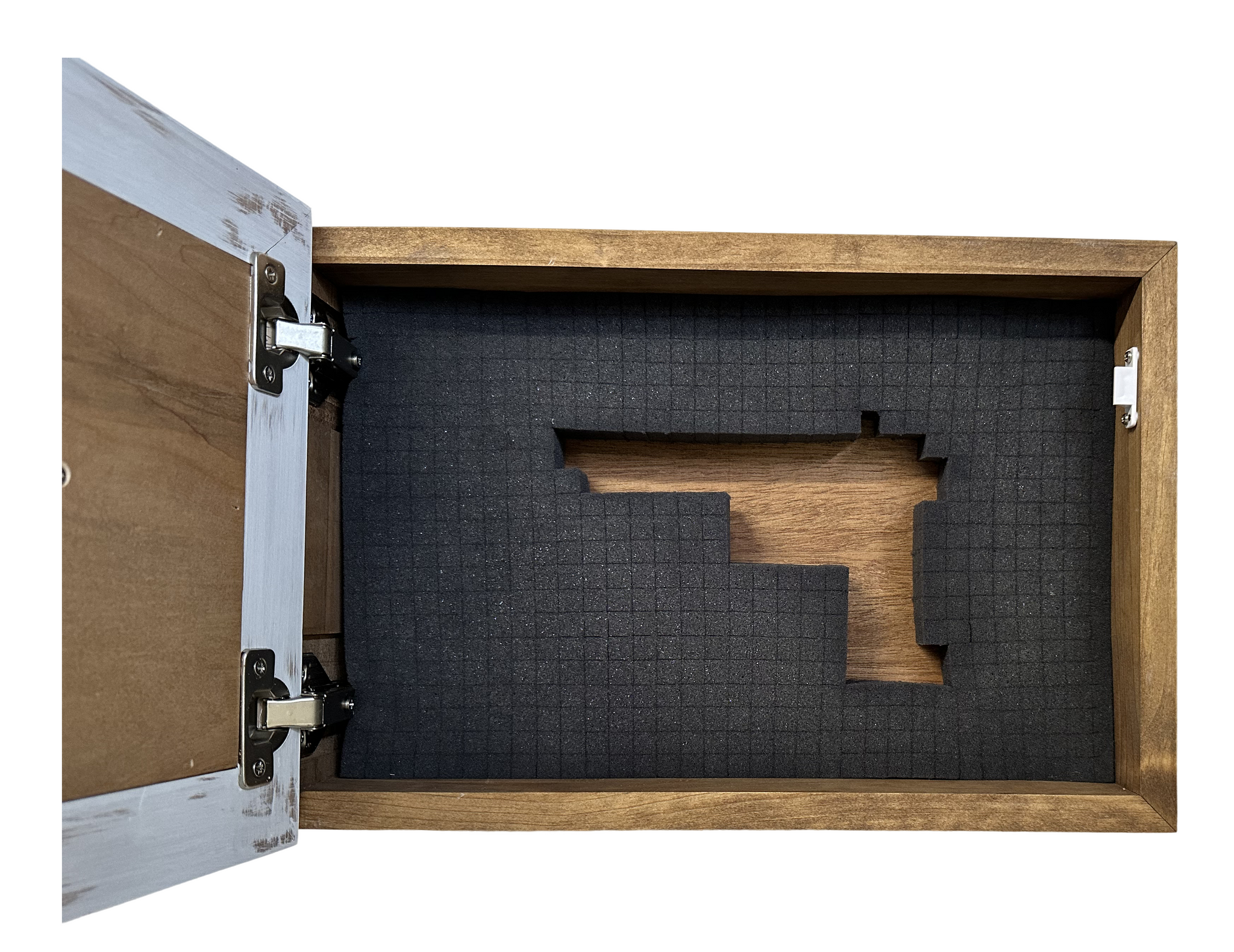 White Wolf Gun Concealment Hidden Gun Storage Wall inside storage view