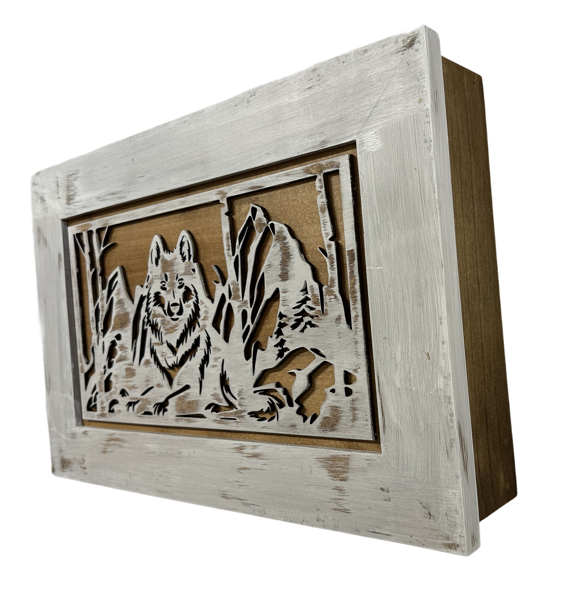White Wolf Gun Concealment Hidden Gun Storage Wall side look