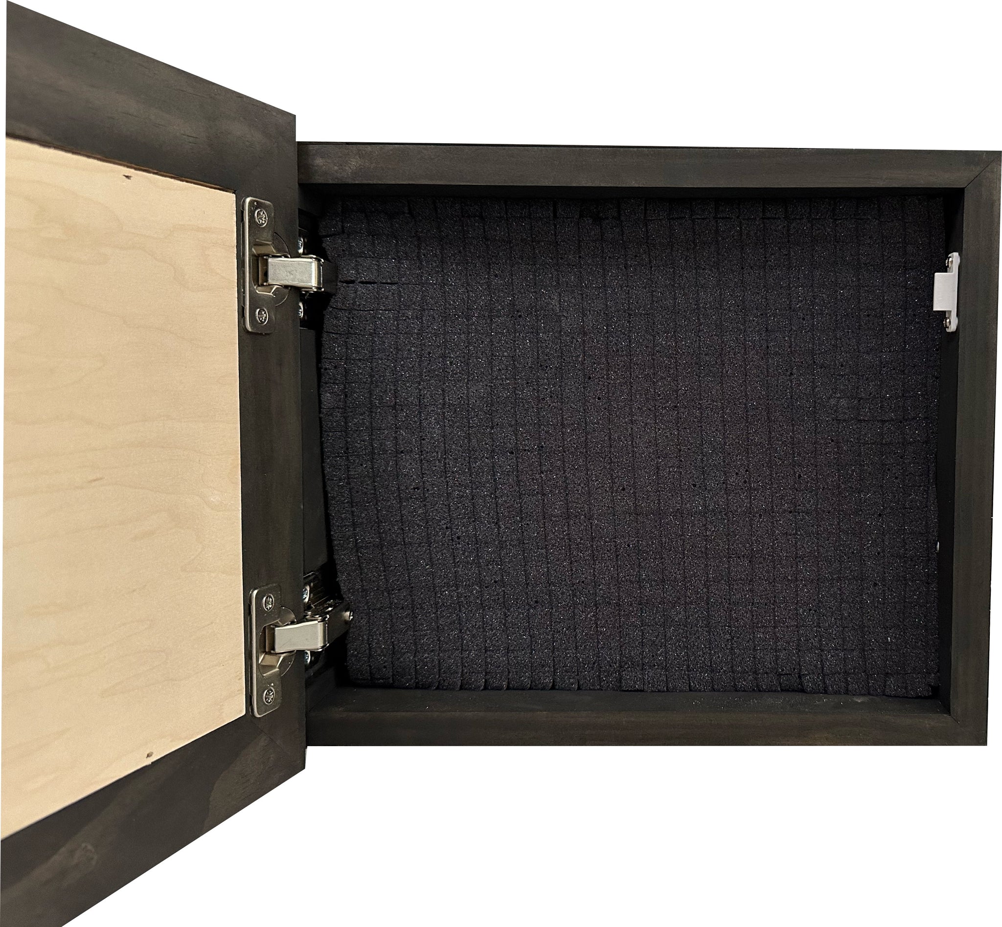 cutout_Hidden Gun Safe Recessed In Wall Farmhouse Chicken And Eggs inside space storage