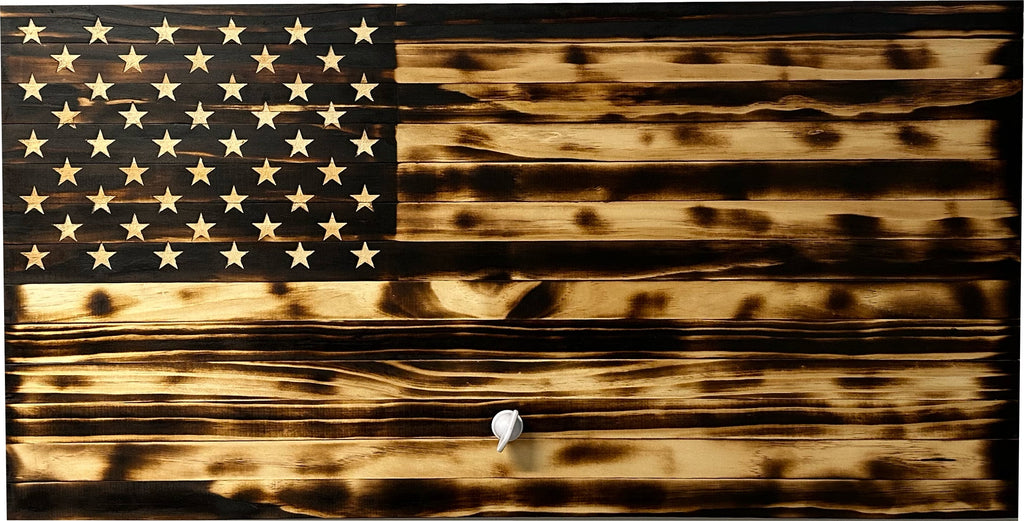 Hidden wooden magnetic gun safe