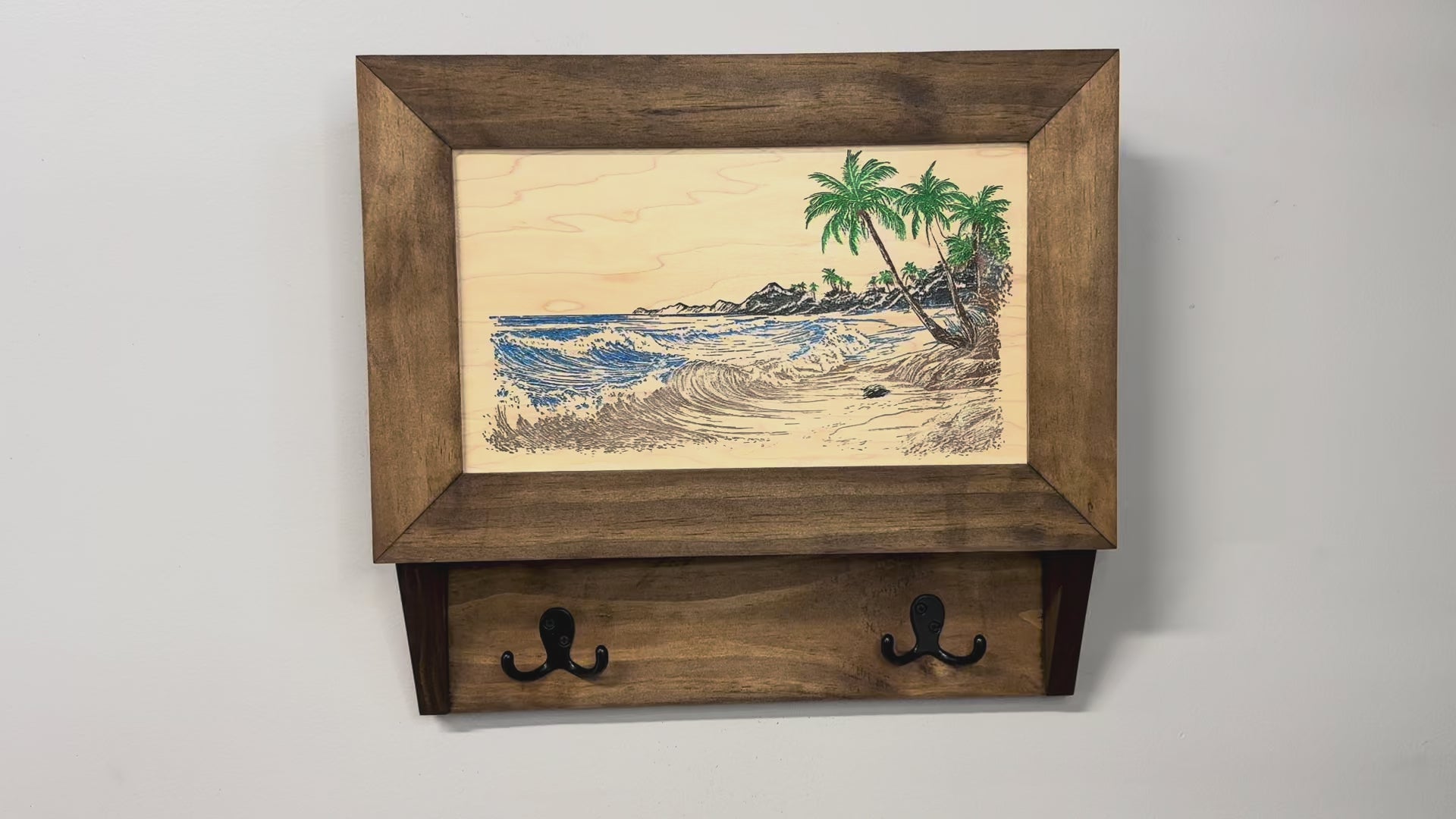 Tropical Paradise Hidden Gun Cabinet Coat Rack Storage demonstration video