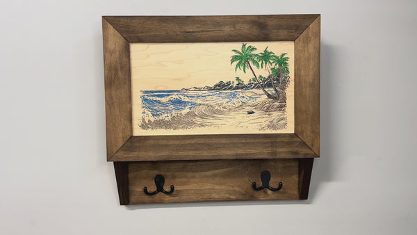 Tropical Paradise Hidden Gun Cabinet Coat Rack Storage demonstration video