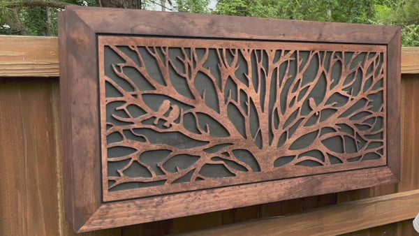 Tree Of Life Hidden Gun Storage Cabinet - Concealed Wall Mount Safe By Bellewood Designs