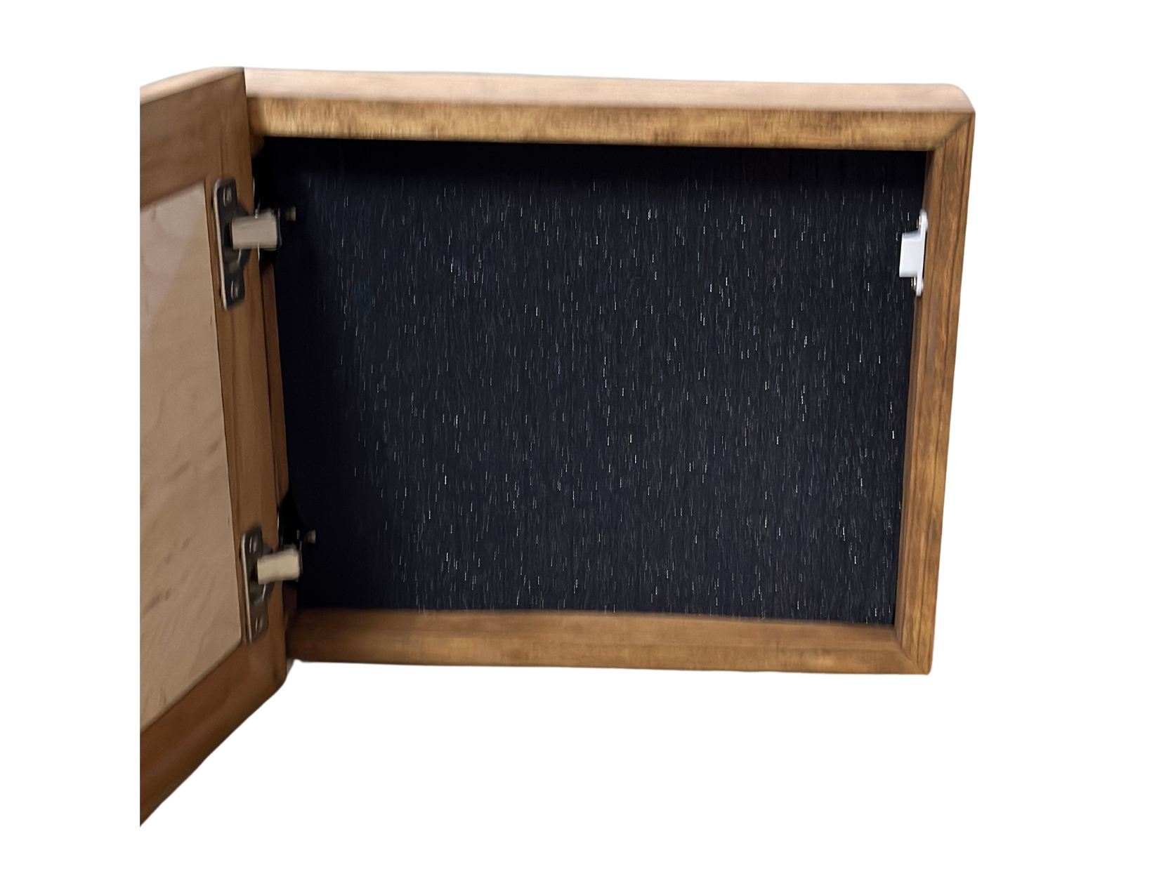 Bellewood Designs Wild Horses recessed wall mounted gun safe empty interior hinges