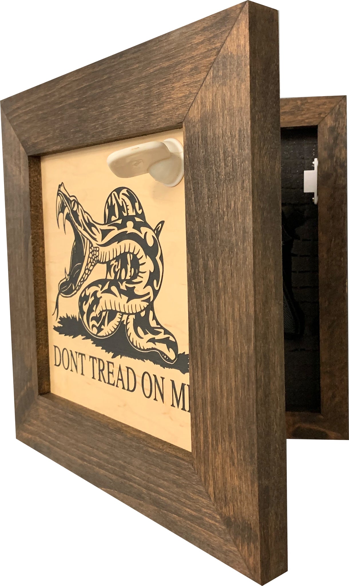 Bellewood Designs 2nd Amendment Dont Tread On Me Shelf Side Angle 