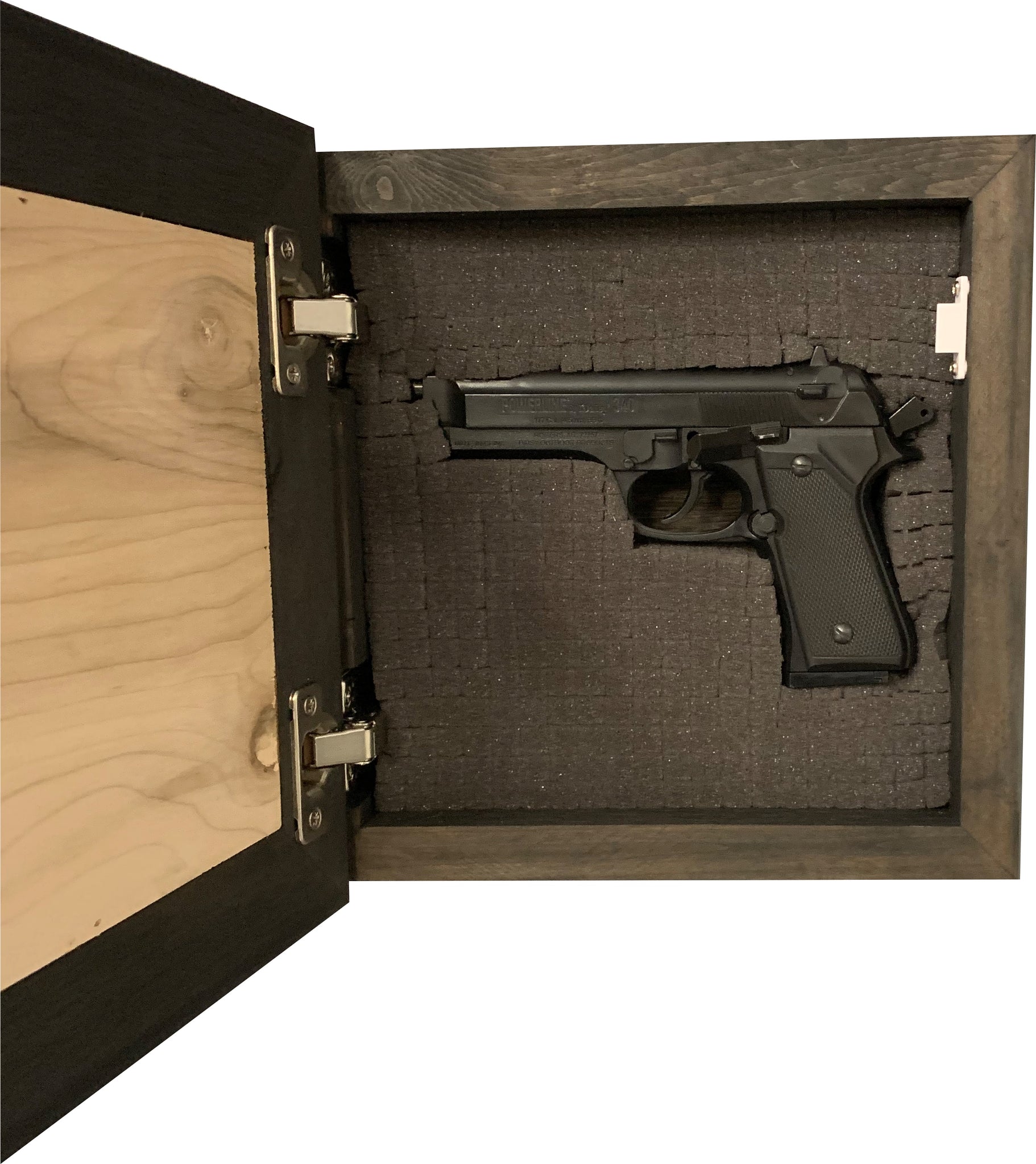 Bellewood Designs 2nd Amendment Skull shelf interior foam compartment