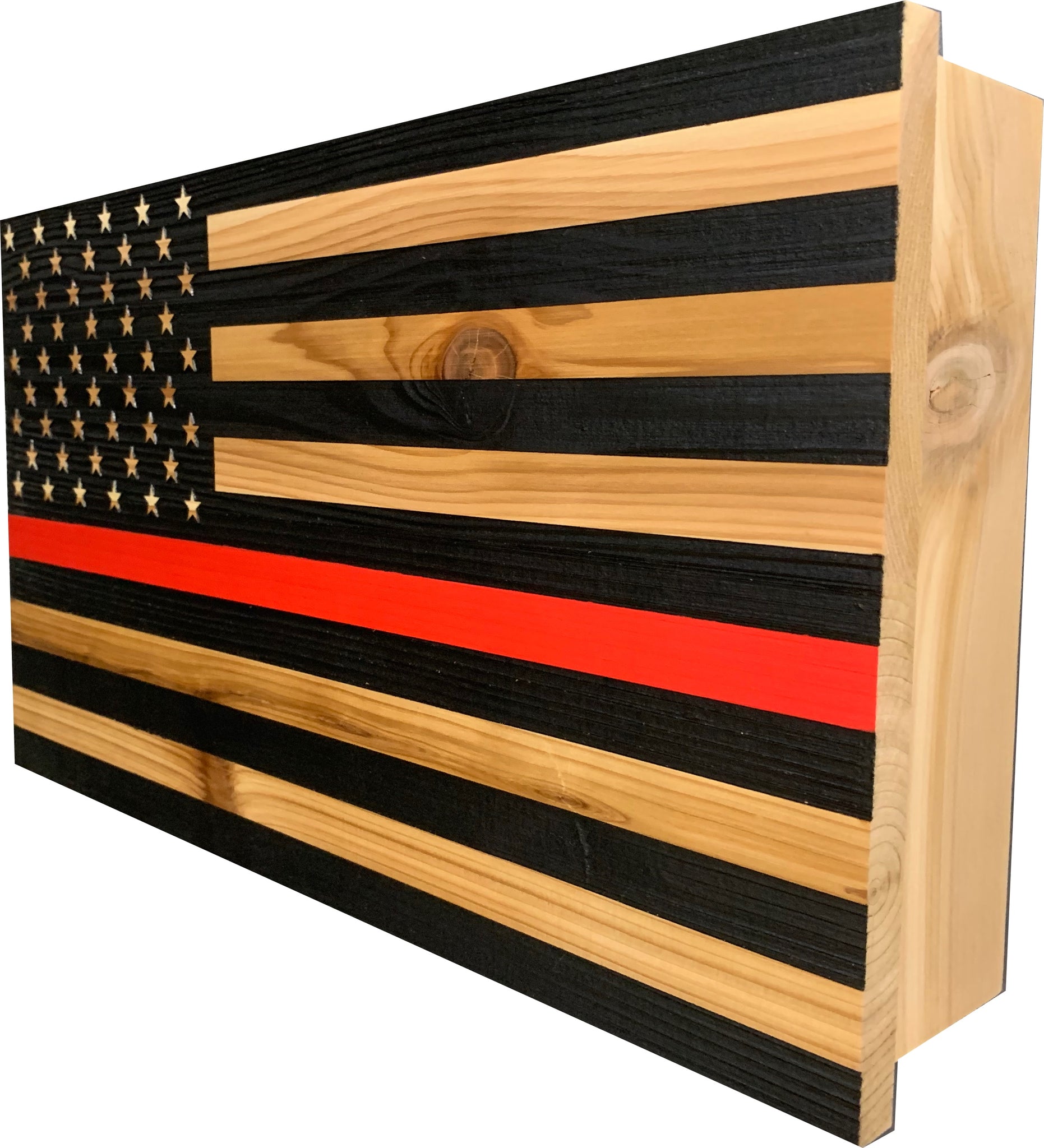 Red Line Customizable American Flag Hidden Gun Storage side look