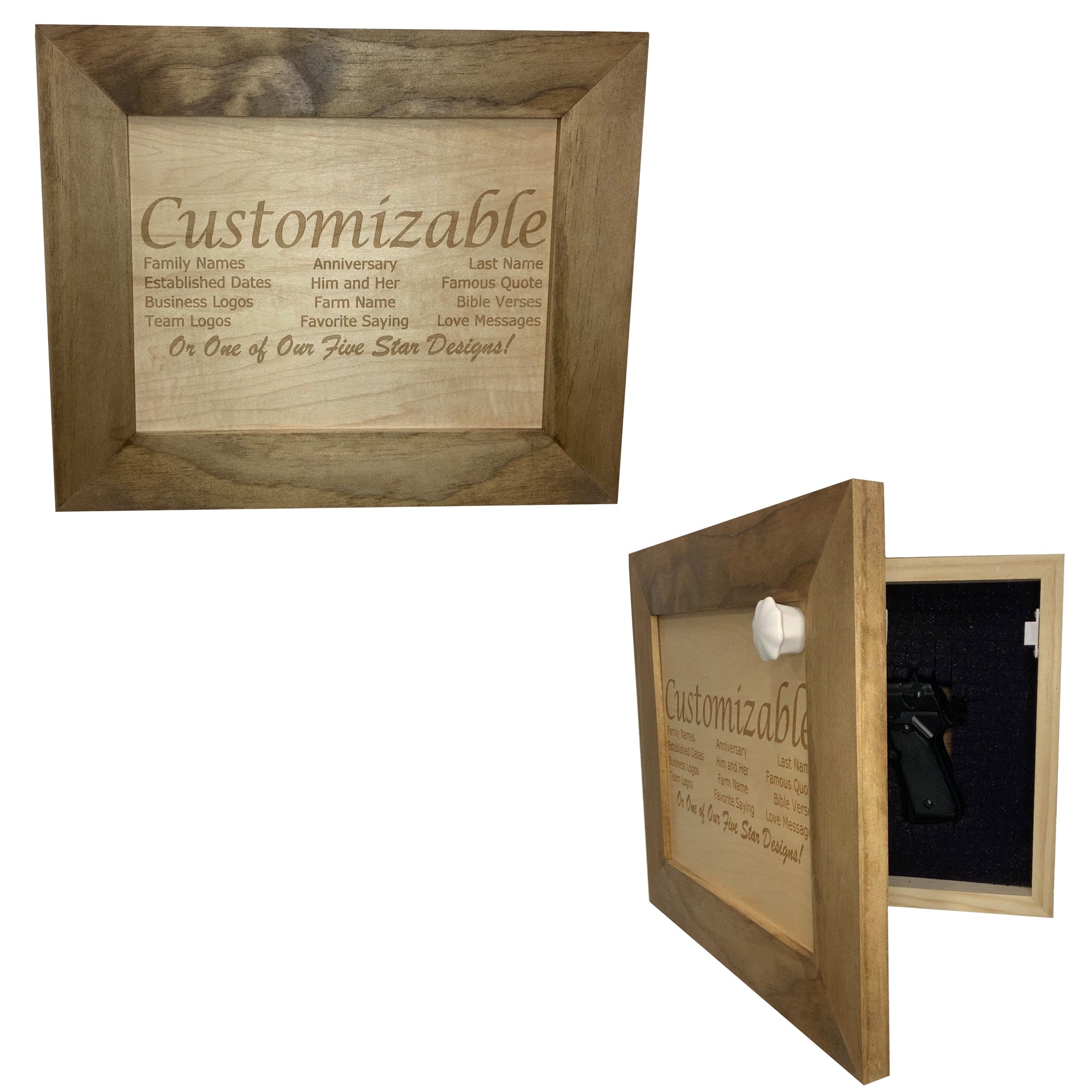 Shop Customizable Recessed Hidden Gun Storage Cabinet