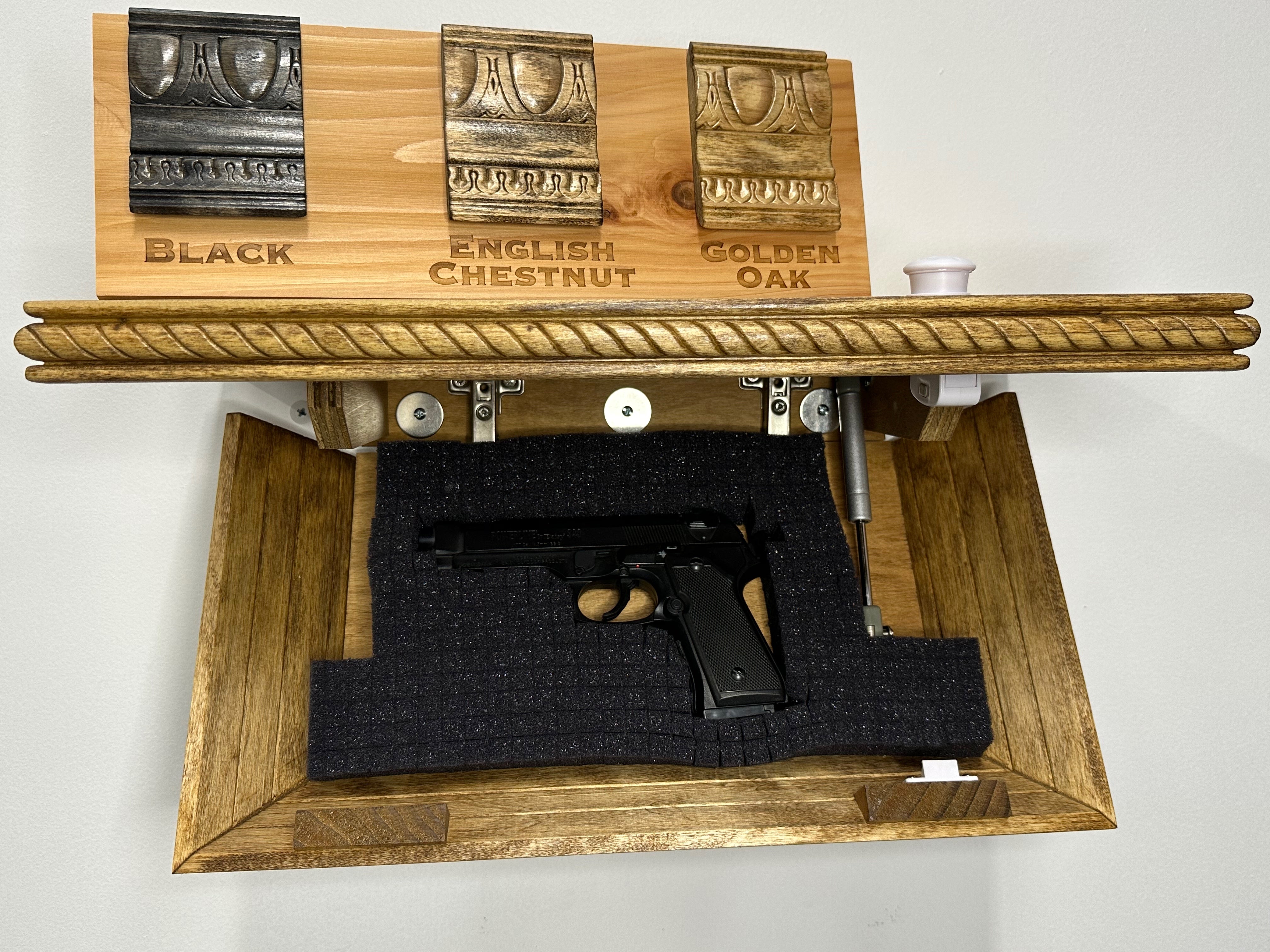 thumbnail image 2 of Mantle Clock With Hidden Safe Inside - Secret Storage Compartment For Cash, Jewelry & Valuables 2 of 10
