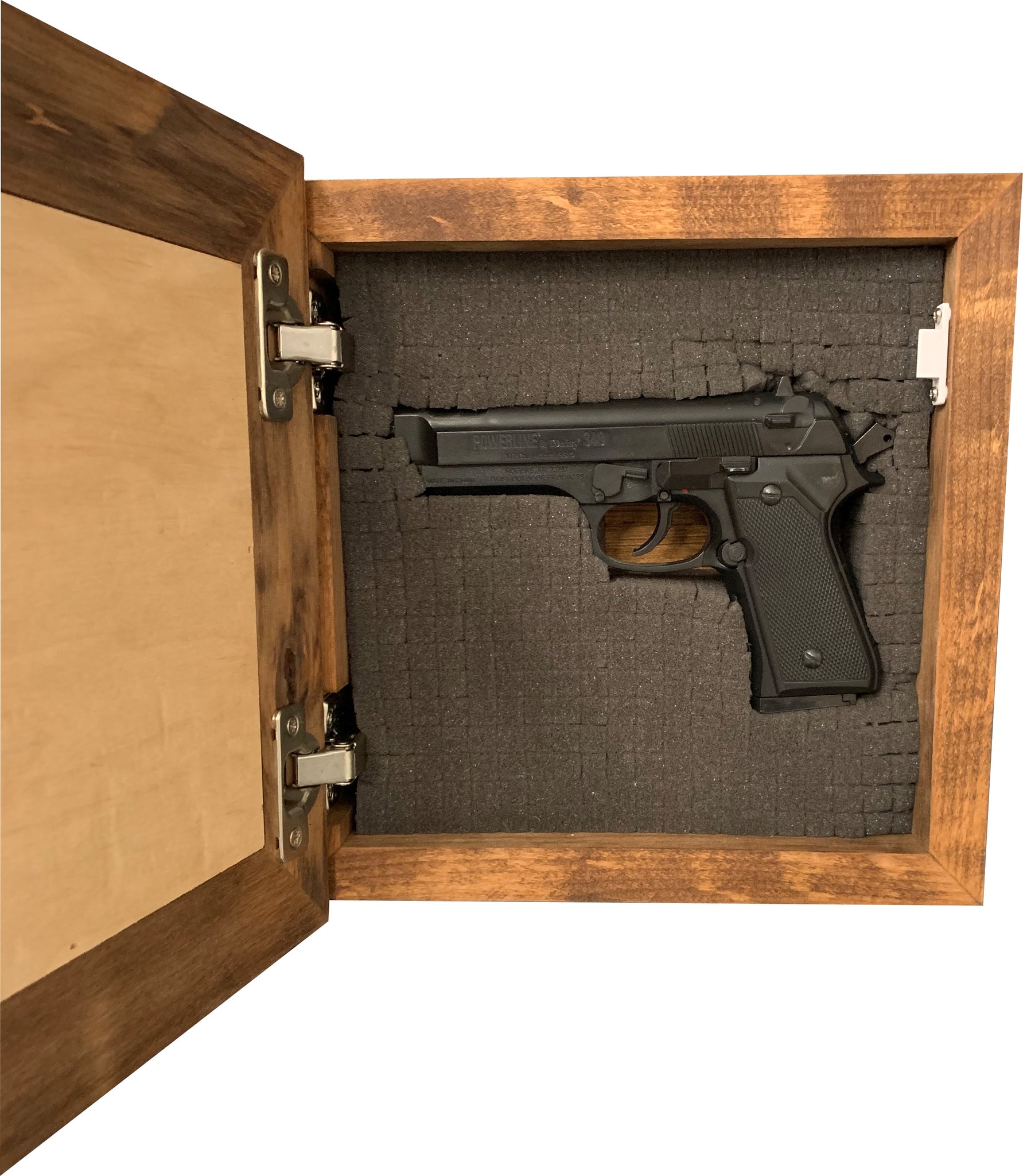 Bellewood Designs I Have The Right To Bear Arms concealment wall decor foam interior with pistol