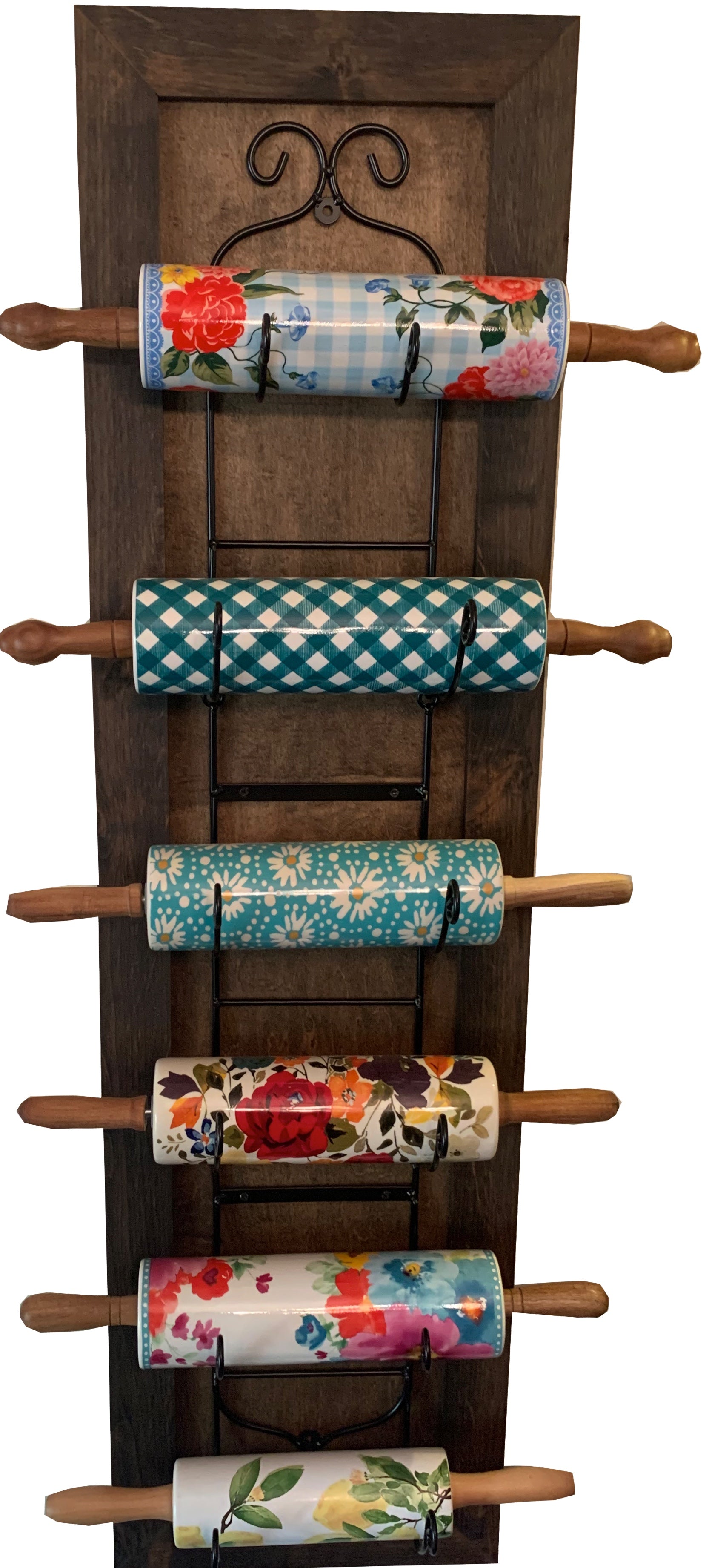 Rolling Pin Display Rack, Six Colors Available for Rolling Pin Holder –  Bellewood Designs