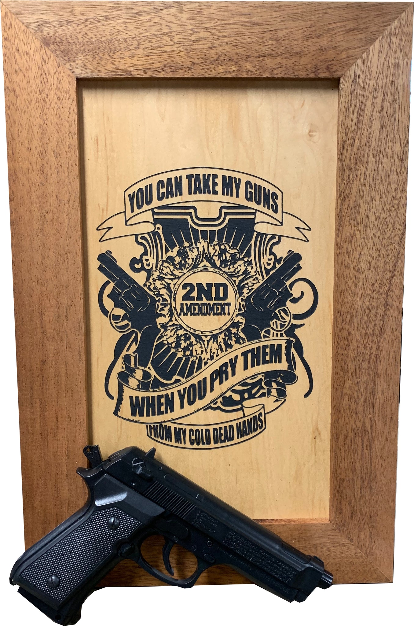 Bellewood Designs Take My Guns 2nd Amendment concealment wall decor
